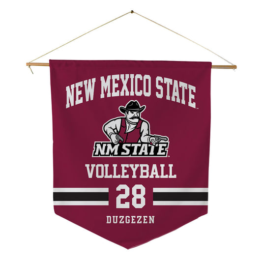 NMSU - NCAA Women's Volleyball : Ezgi Duzgezen - Pennant - 18" x 21"-0