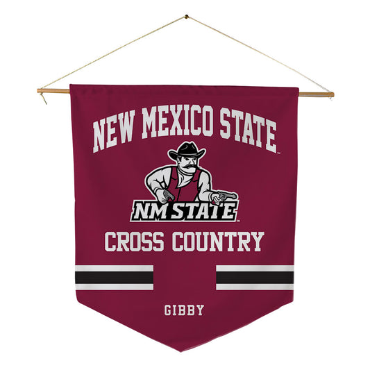 NMSU - NCAA Men's Cross Country : Andrew Gibby - Pennant - 18" x 21"-0