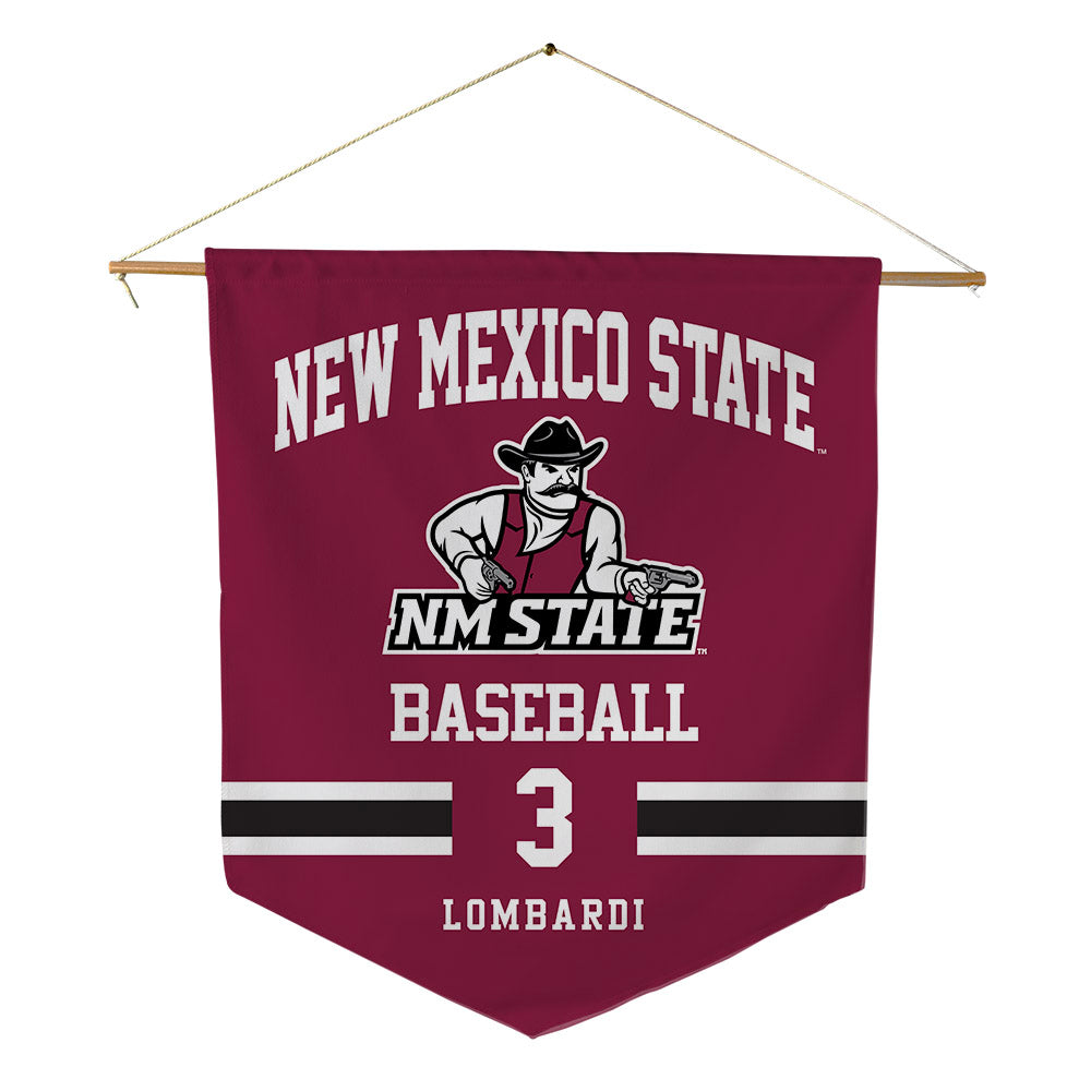 NMSU - NCAA Baseball : Aidan Lombardi - Pennant - 18" x 21"-0