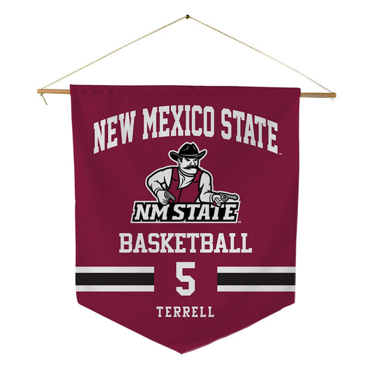 NMSU - NCAA Men's Basketball : Chris Terrell - Pennant - 18" x 21"-0