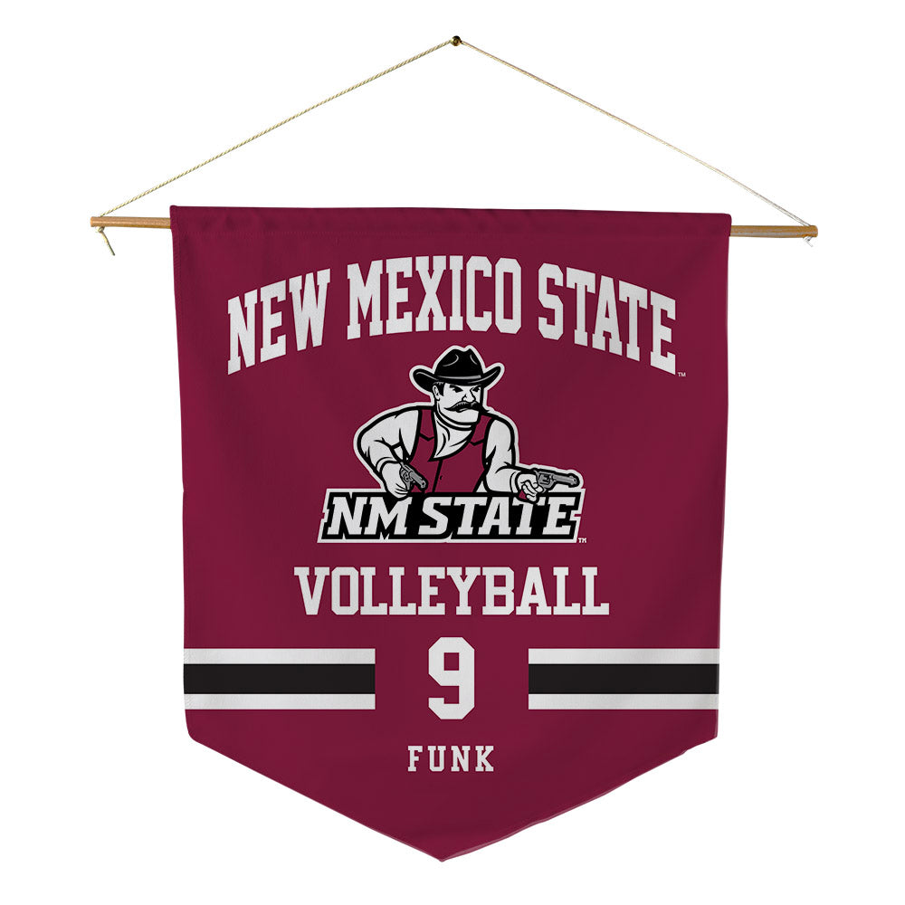 NMSU - NCAA Women's Volleyball : Katie Funk - Pennant - 18" x 21"-0