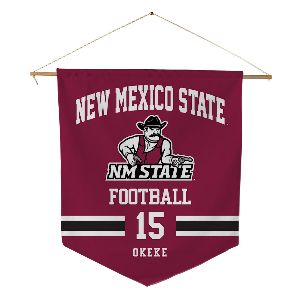 NMSU - NCAA Football : Obinna Okeke - Pennant - 18" x 21"-0