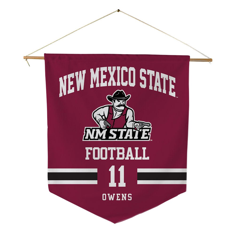 NMSU - NCAA Football : Walter Owens - Pennant - 18" x 21"-0
