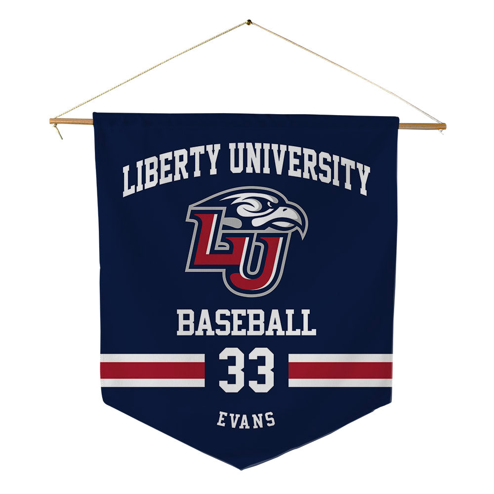 Liberty - NCAA Baseball : Jackson Evans - Pennant - 18" x 21"-0