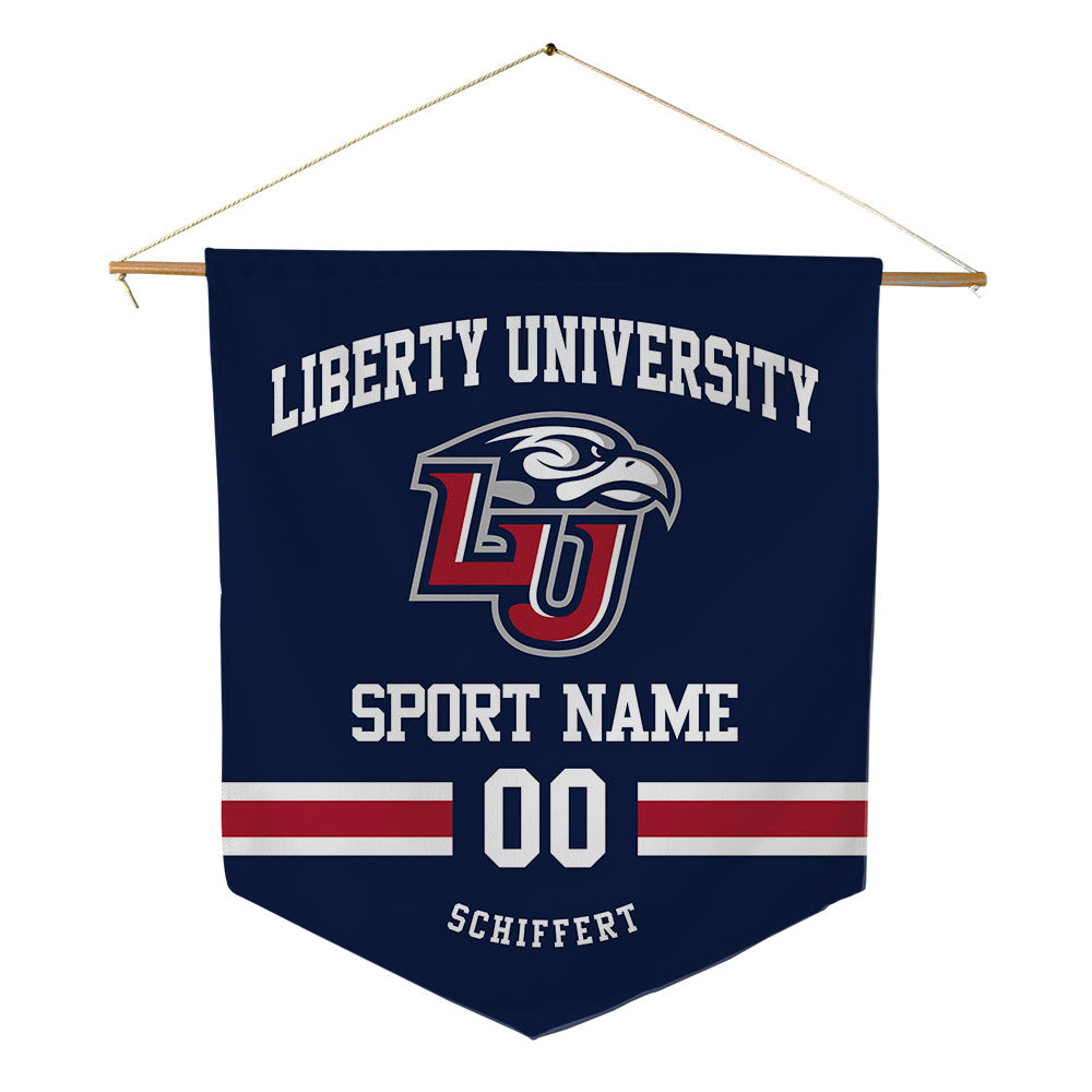 Liberty - NCAA Football : Daniel Schiffert - Pennant - 18" x 21"-0
