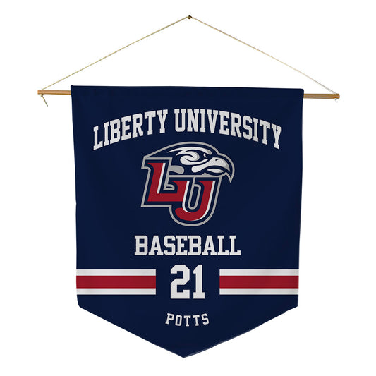 Liberty - NCAA Baseball : Jake Potts - Pennant - 18" x 21"-0