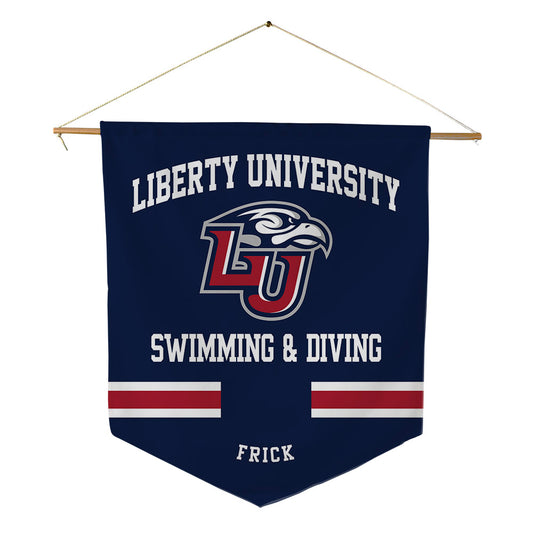 Liberty - NCAA Women's Swimming & Diving : Kalina Frick - Pennant - 18" x 21"-0