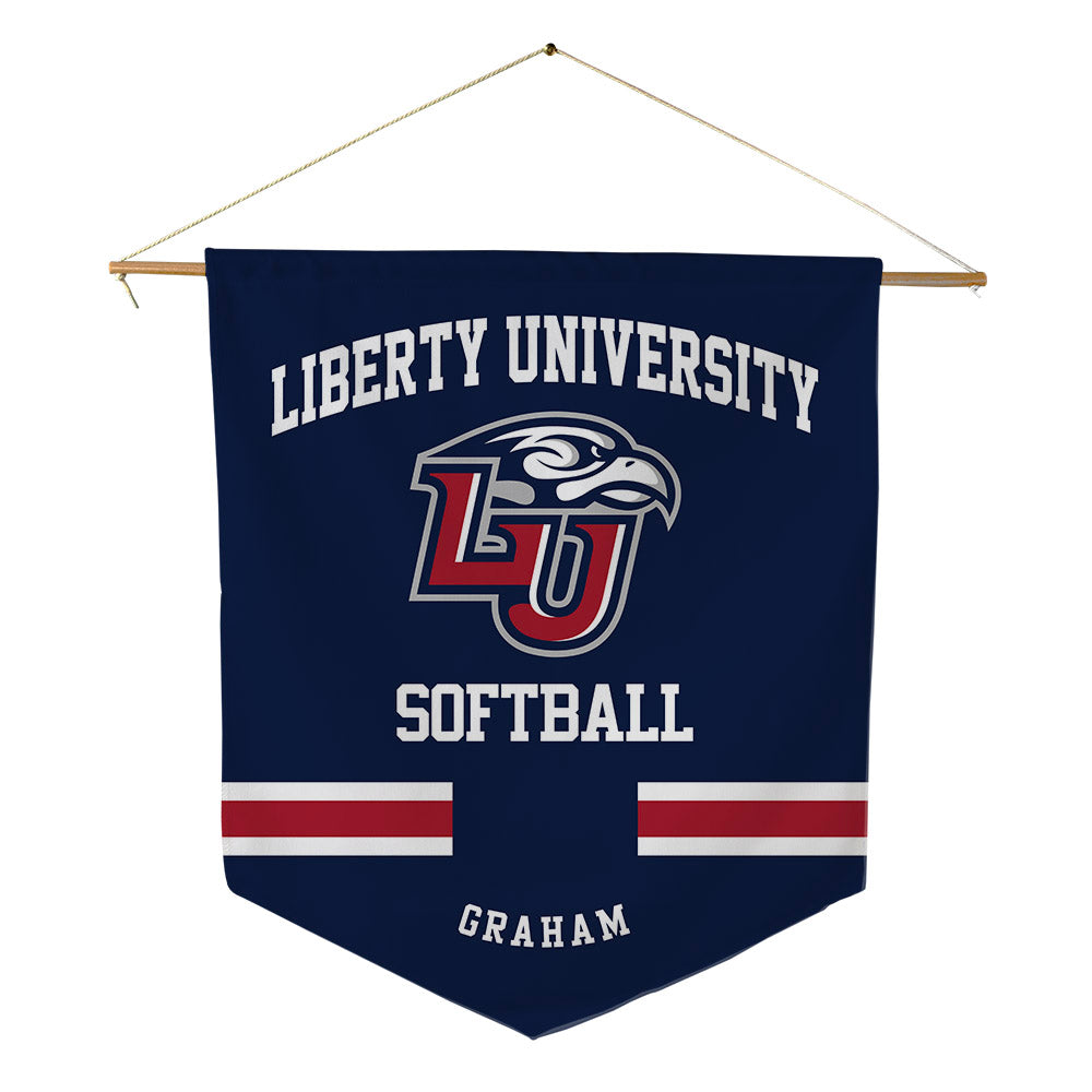 Liberty - NCAA Softball : Audrey Graham - Pennant - 18" x 21"-0