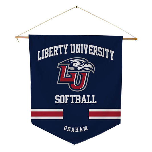 Liberty - NCAA Softball : Audrey Graham - Pennant - 18" x 21"-0