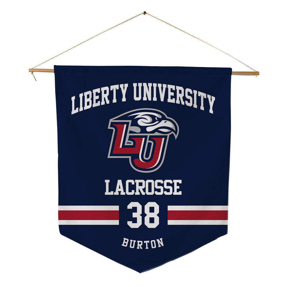Liberty - NCAA Women's Lacrosse : Aria Burton - Pennant - 18" x 21"-0