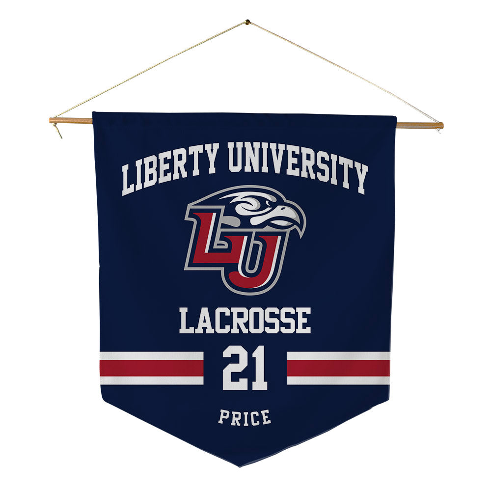 Liberty - NCAA Women's Lacrosse : Rilynn Price - Pennant - 18" x 21"-0
