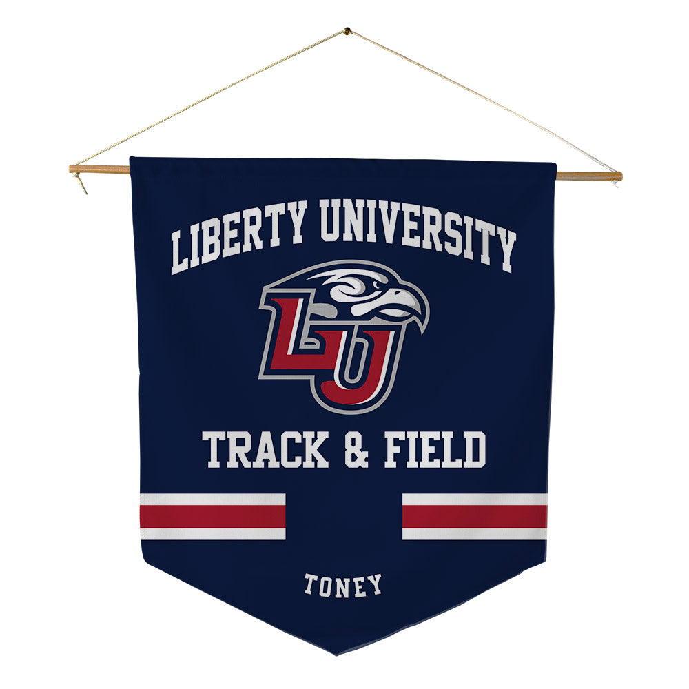 Liberty - NCAA Men's Track & Field : Marshall Toney - Pennant - 18" x 21"-0