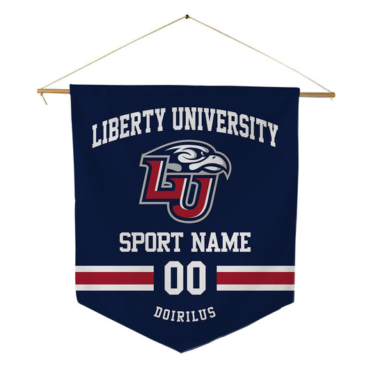 Liberty - NCAA Football : Curtis Doirilus - Pennant - 18" x 21"-0