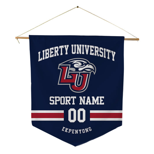 Liberty - NCAA Men's Tennis : David Ekpenyong - Pennant - 18" x 21"-0