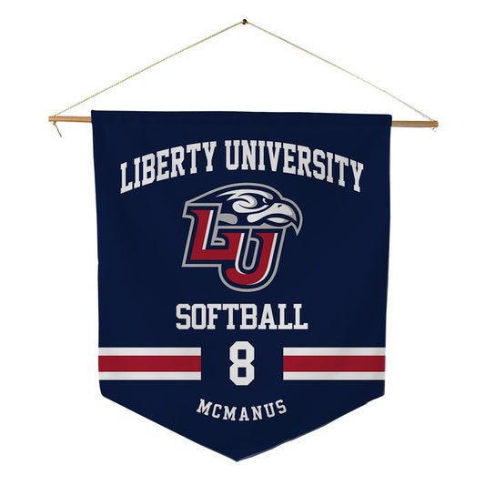 Liberty - NCAA Softball : Brynn McManus - Pennant - 18" x 21"-0