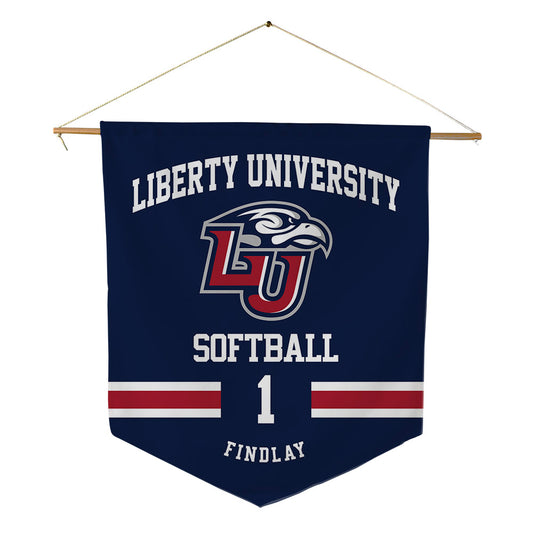 Liberty - NCAA Softball : Abigail Findlay - Pennant - 18" x 21"-0