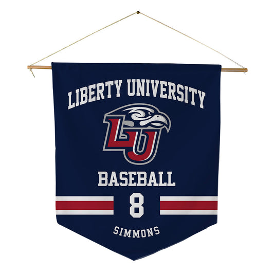 Liberty - NCAA Baseball : John Simmons - Pennant - 18" x 21"-0