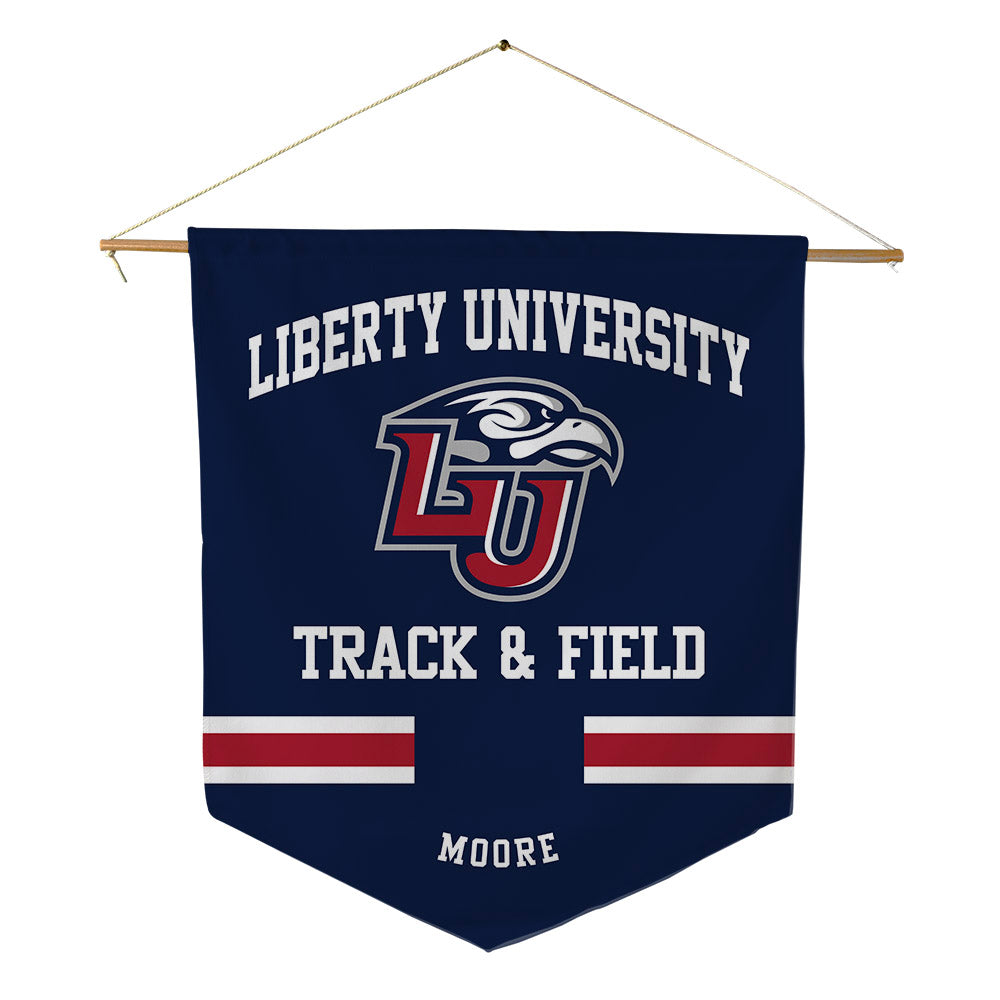 Liberty - NCAA Women's Track & Field : Kona Moore - Pennant - 18" x 21"-0