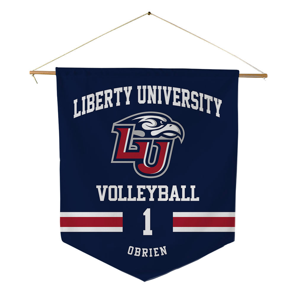 Liberty - NCAA Women's Volleyball : Kayla OBrien - Pennant - 18" x 21"-0