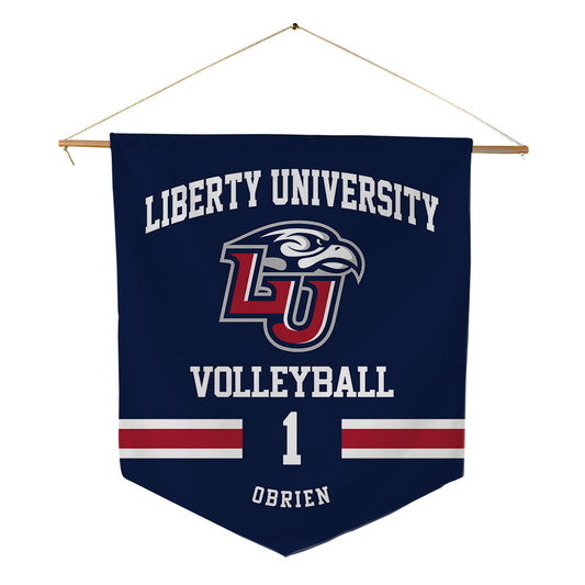 Liberty - NCAA Women's Volleyball : Kayla OBrien - Pennant - 18" x 21"-0