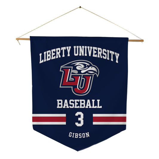 Liberty - NCAA Baseball : Riley Gibson - Pennant - 18" x 21"-0