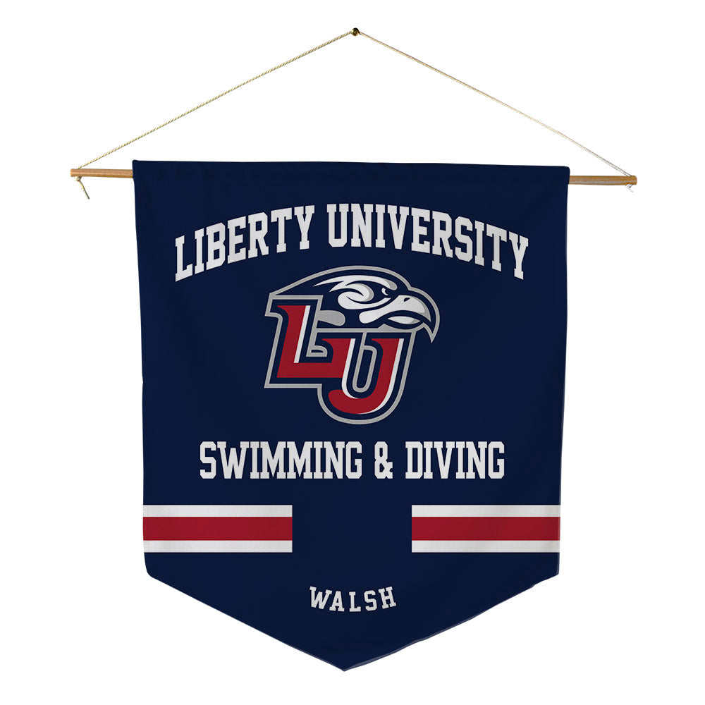 Liberty - NCAA Women's Swimming & Diving : Kayla Walsh - Pennant - 18" x 21"-0