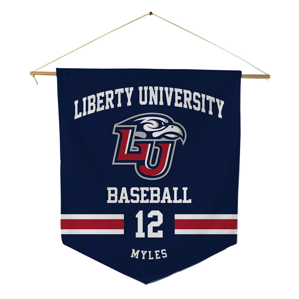 Liberty - NCAA Baseball : Xavier Myles - Pennant - 18" x 21"-0