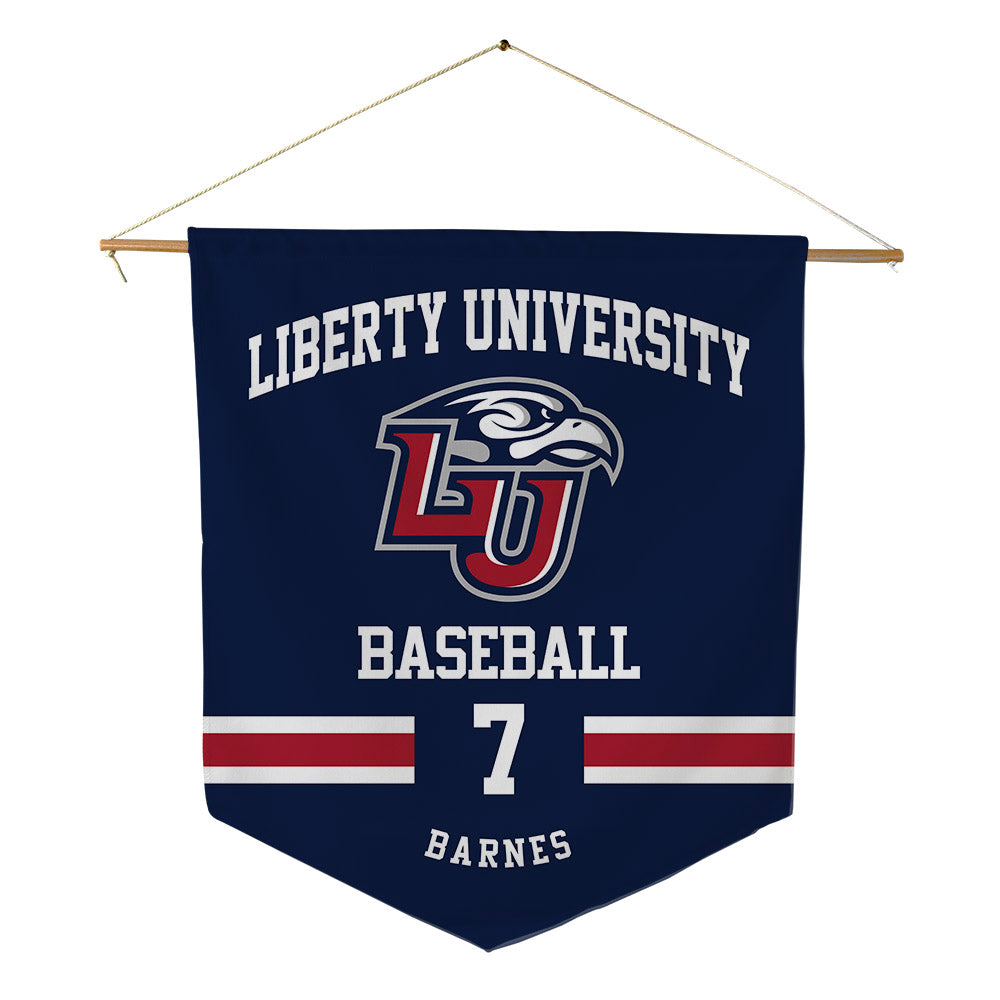 Liberty - NCAA Baseball : Ethan Barnes - Pennant - 18" x 21"-0
