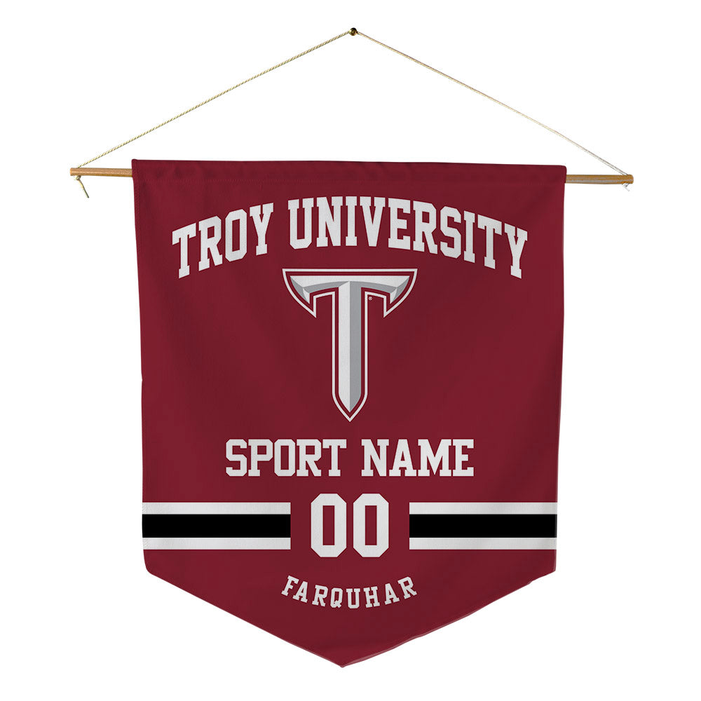 Troy - NCAA Baseball : Tate Farquhar - Pennant - 18" x 21"-0