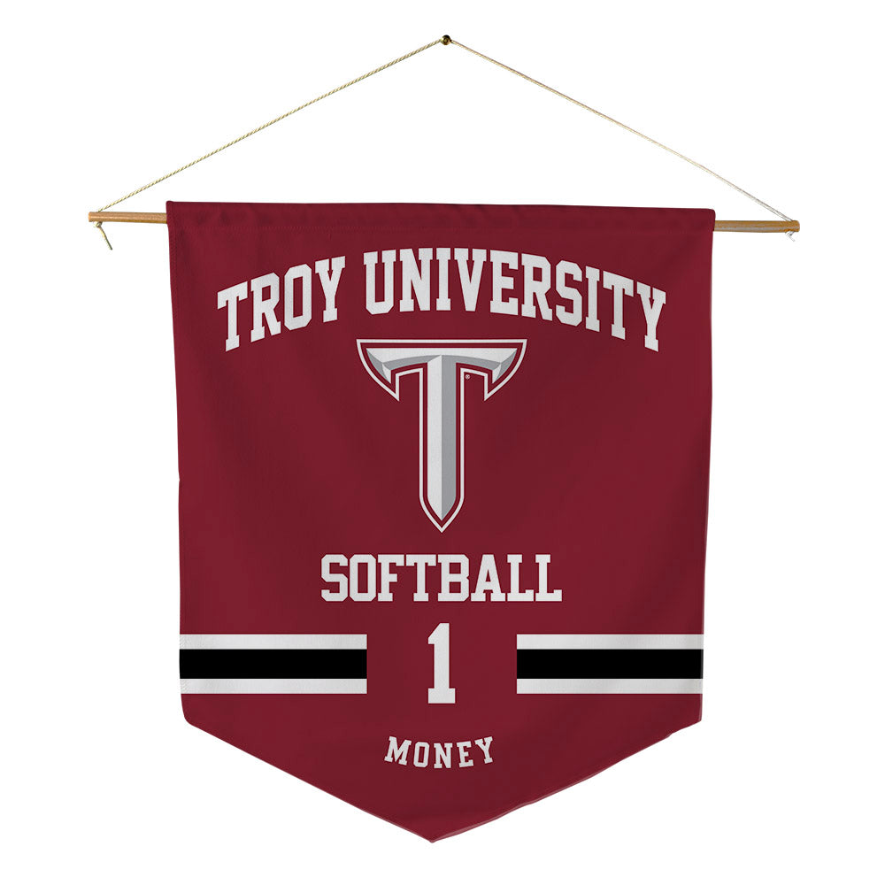Troy - NCAA Softball : Savannah Money - Pennant - 18" x 21"-0