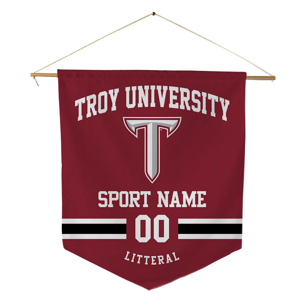 Troy - NCAA Baseball : Lucas Litteral - Pennant - 18" x 21"-0