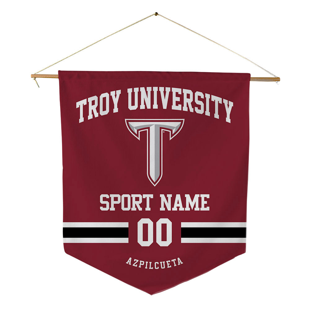 Troy - NCAA Baseball : Nico Azpilcueta - Pennant - 18" x 21"-0