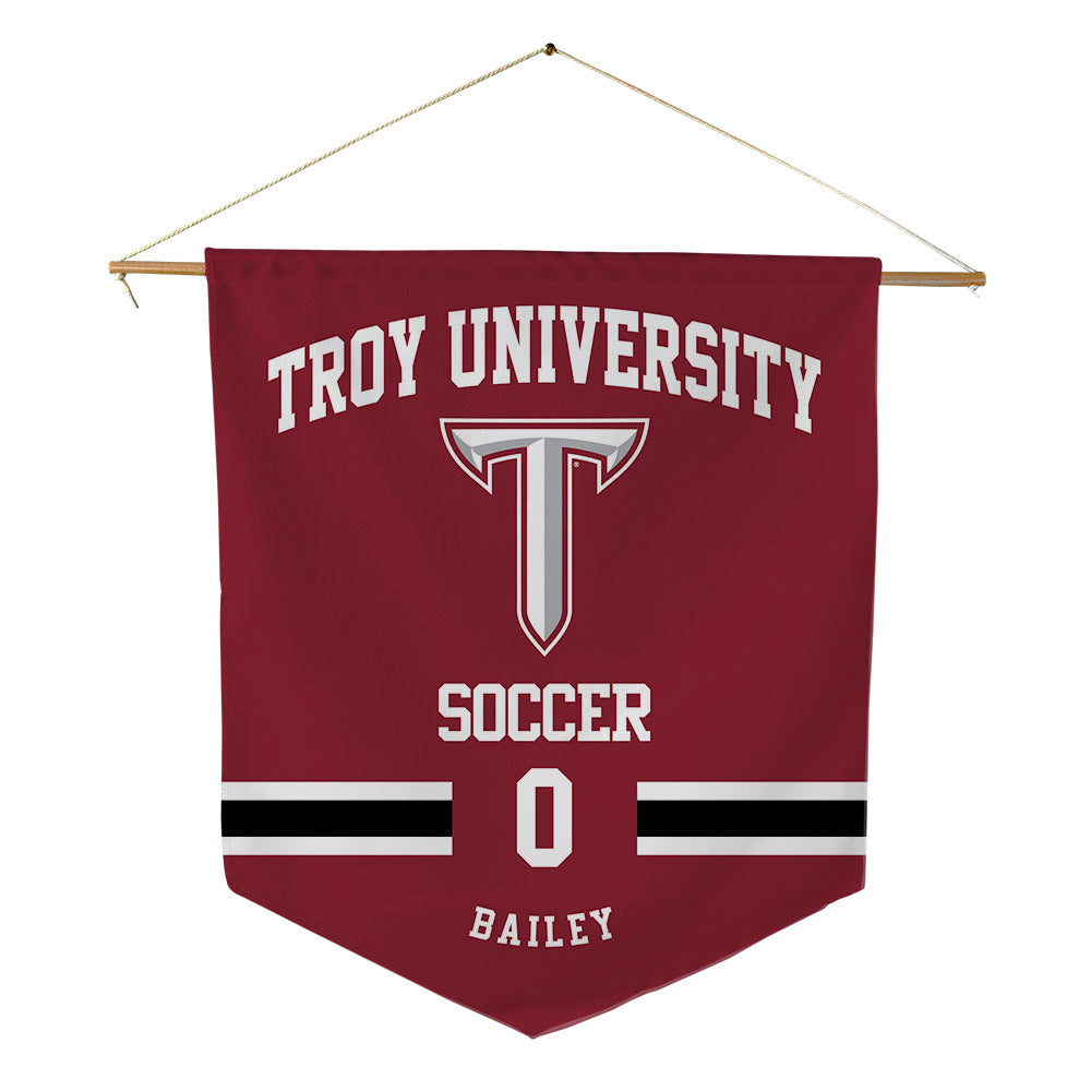 Troy - NCAA Women's Soccer : Aiden Bailey - Pennant - 18" x 21"-0