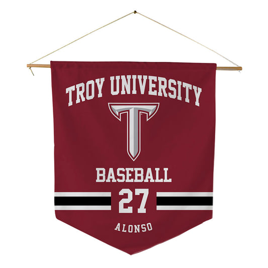 Troy - NCAA Baseball : Dylan Alonso - Pennant - 18" x 21"-0