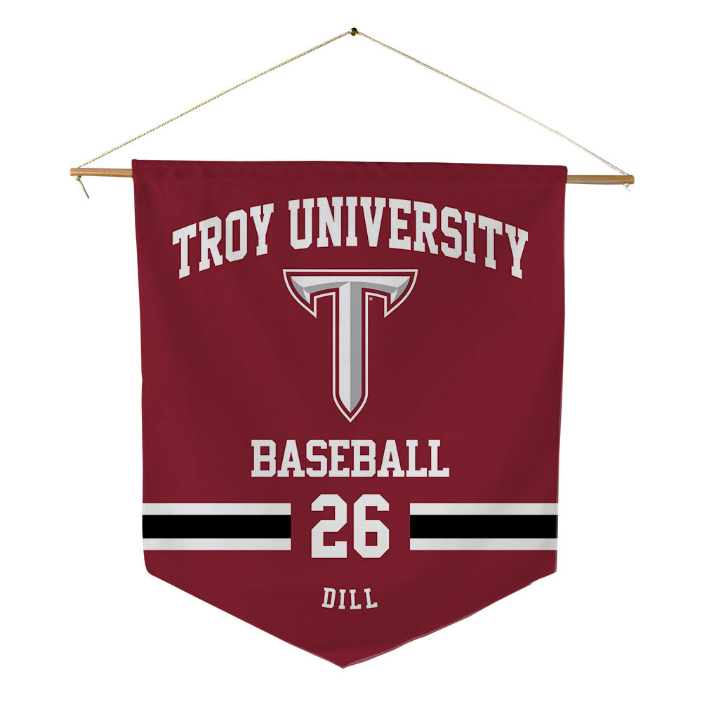 Troy - NCAA Baseball : Matthew Dill - Pennant - 18" x 21"-0