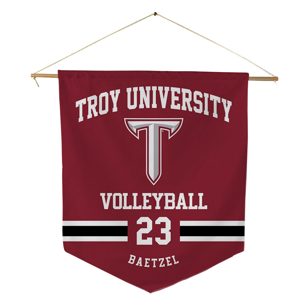 Troy - NCAA Women's Volleyball : Kayla Baetzel - Pennant - 18" x 21"-0