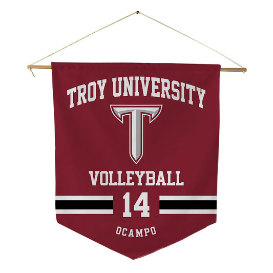 Troy - NCAA Women's Volleyball : Sophie Ocampo - Pennant - 18" x 21"-0