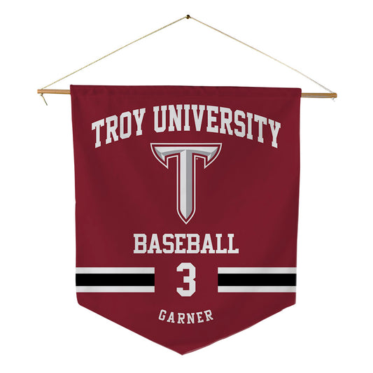 Troy - NCAA Baseball : Cole Garner - Pennant - 18" x 21"-0