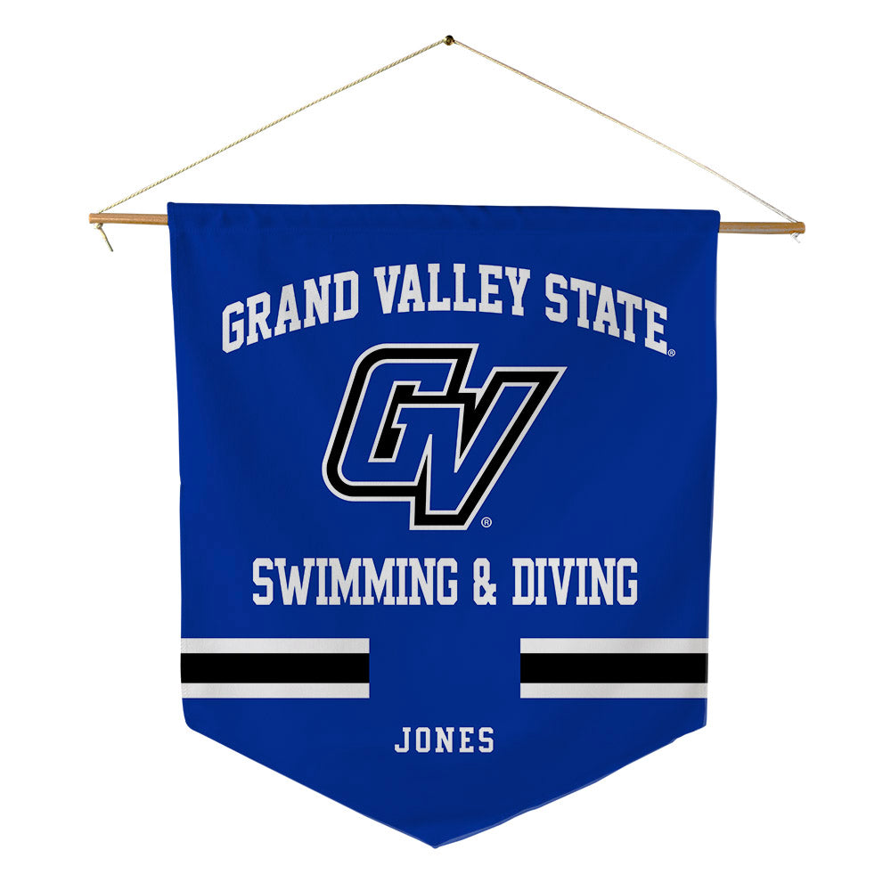Grand Valley - NCAA Women's Swimming & Diving : Madison Jones - Pennant - 18" x 21"-0