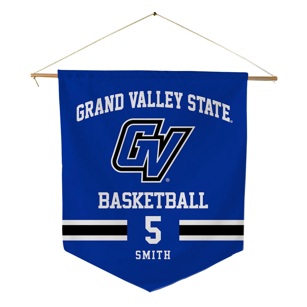 Grand Valley - NCAA Men's Basketball : Trevor Smith - Pennant - 18" x 21"-0