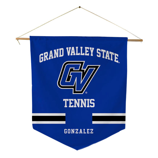Grand Valley - NCAA Men's Tennis : Lucas Gonzalez - Pennant - 18" x 21"-0