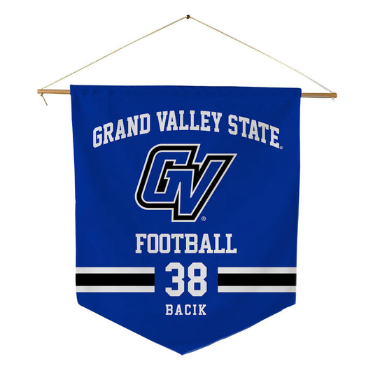 Grand Valley - NCAA Football : Mathew Bacik - Pennant - 18" x 21"-0