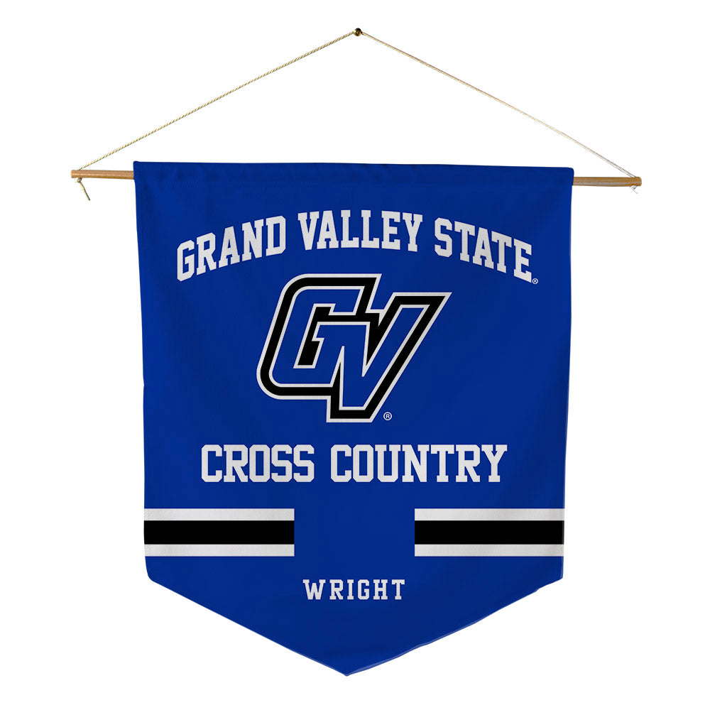 Grand Valley - NCAA Men's Cross Country : Andrew Wright - Pennant - 18" x 21"-0