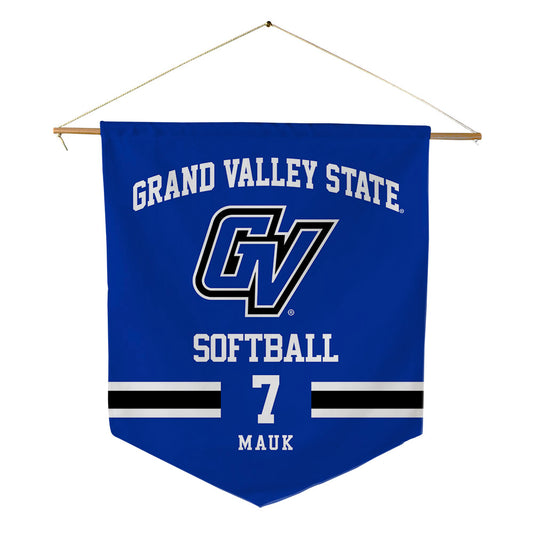 Grand Valley - NCAA Softball : Jasmine Mauk - Pennant - 18" x 21"-0