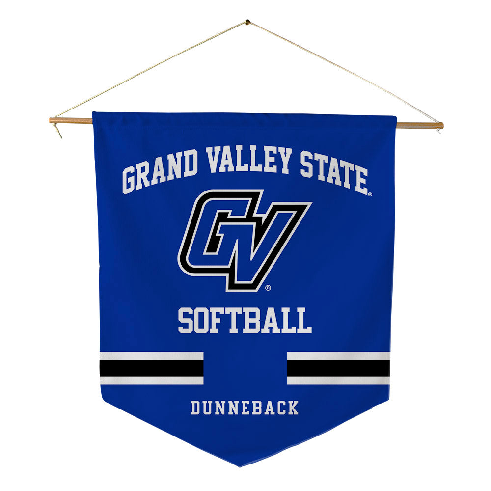 Grand Valley - NCAA Softball : Taylor Dunneback - Pennant - 18" x 21"-0