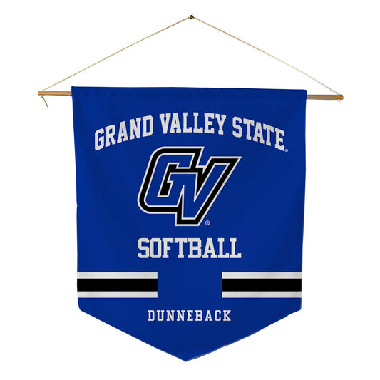 Grand Valley - NCAA Softball : Taylor Dunneback - Pennant - 18" x 21"-0