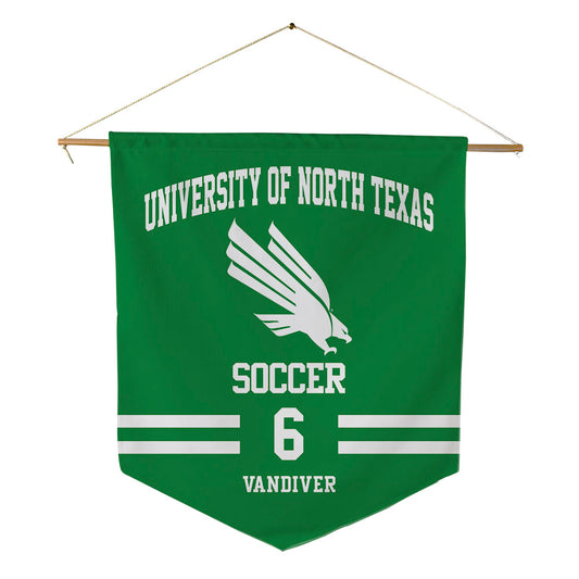 North Texas - NCAA Women's Soccer : Lillian Vandiver - Pennant - 18" x 21"-0