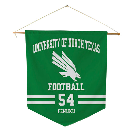 North Texas - NCAA Football : Henry Fenuku - Pennant - 18" x 21"-0