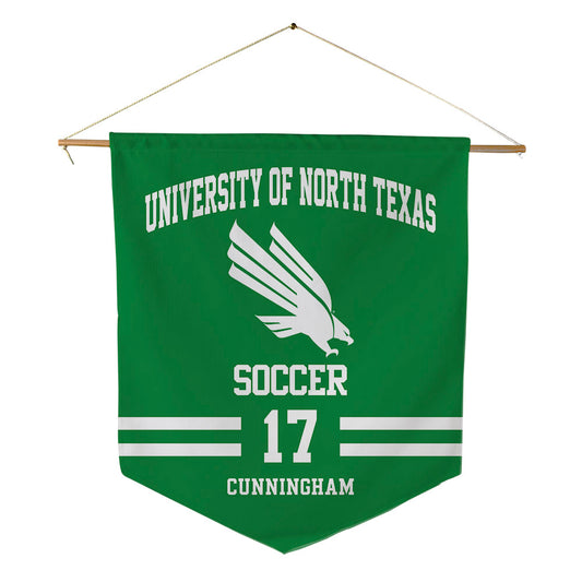 North Texas - NCAA Women's Soccer : Lily Cunningham - Pennant - 18" x 21"-0