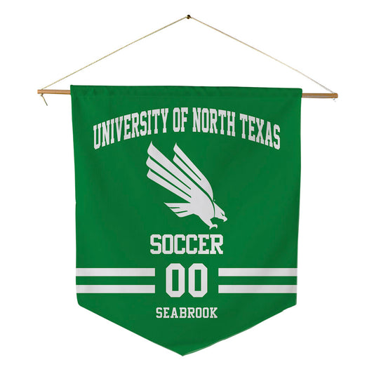 North Texas - NCAA Women's Soccer : Sarah Margaret Seabrook - Pennant - 18" x 21"-0